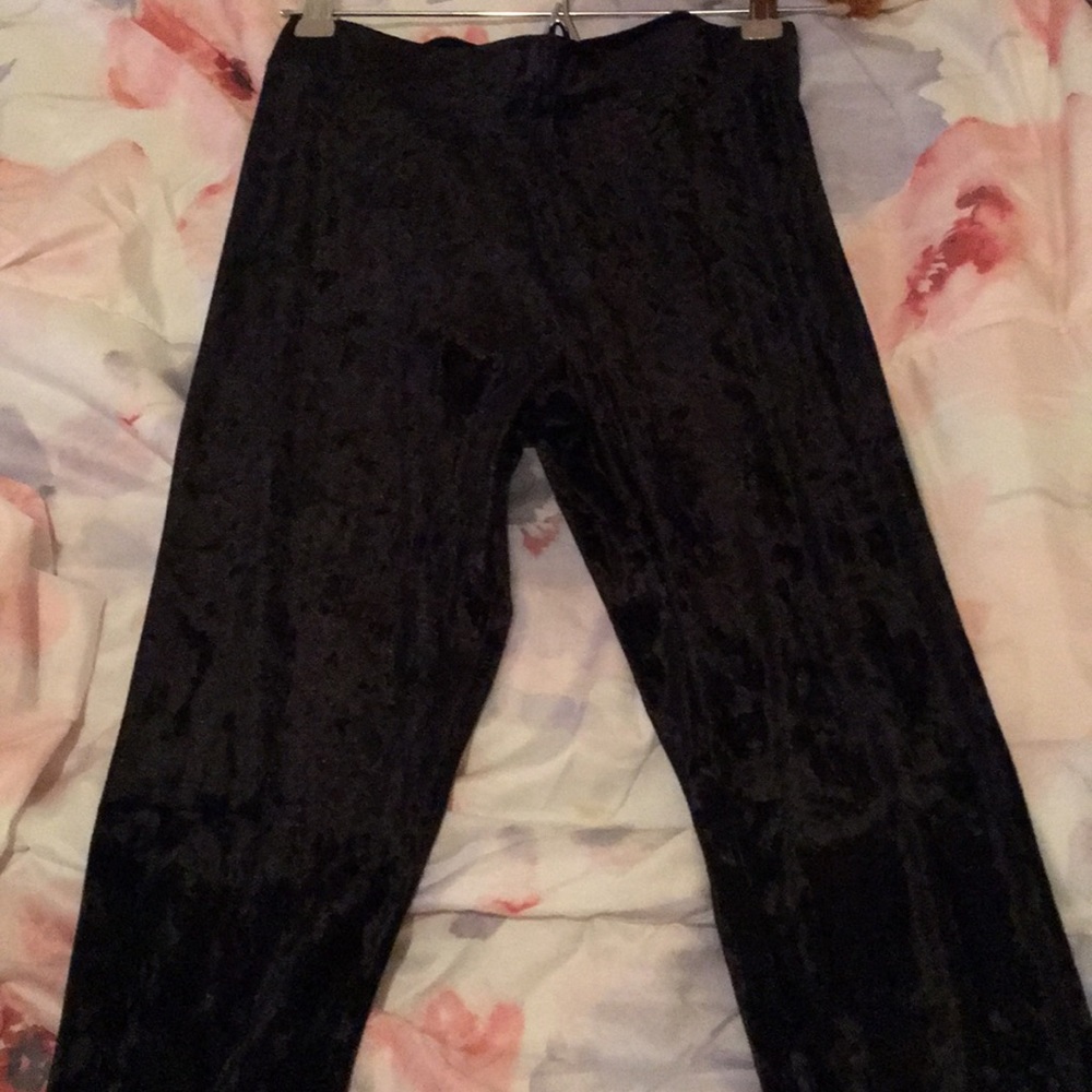 black velvet pants